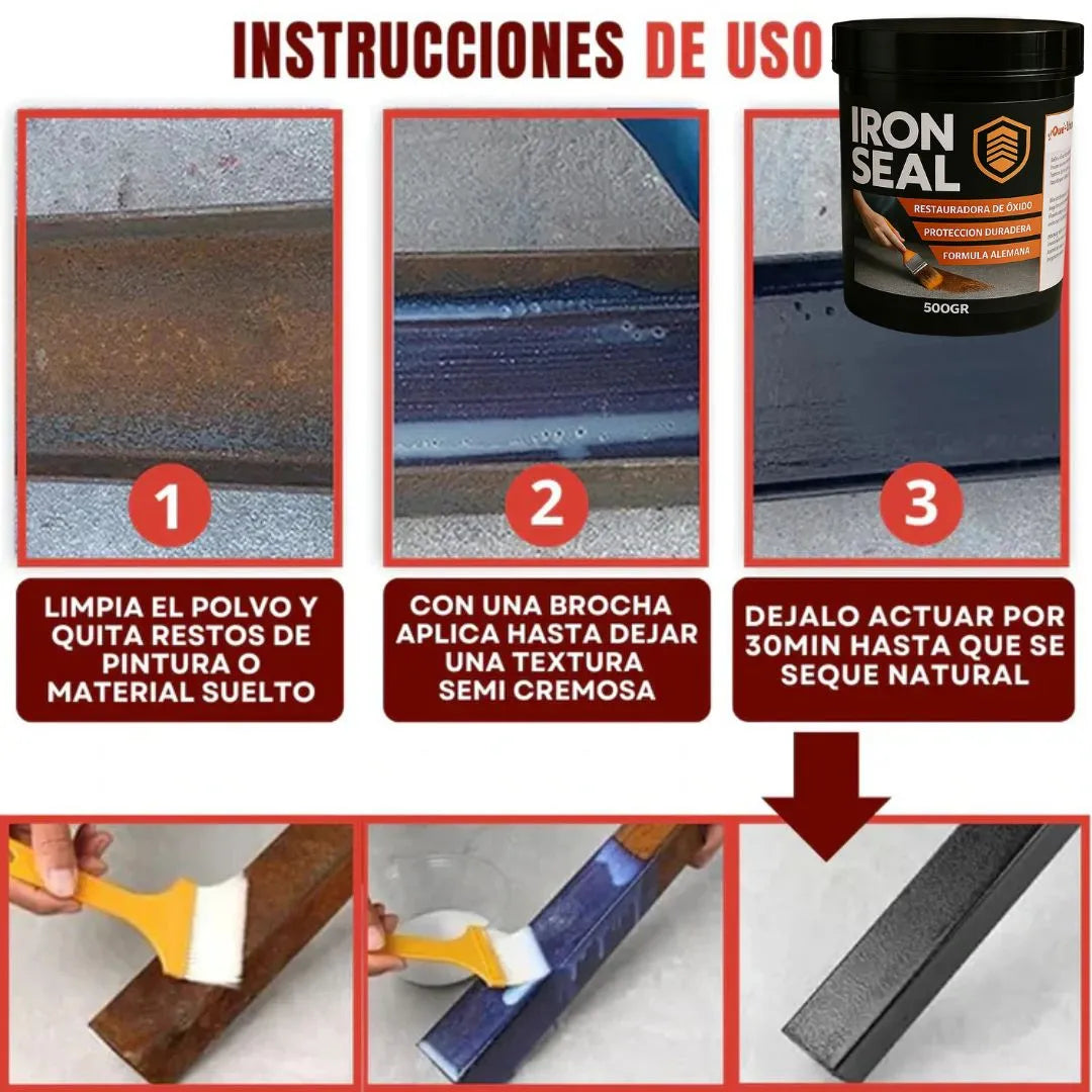 Iron Seal – El escudo antióxido que devuelve la vida al metal 💪 500 ML