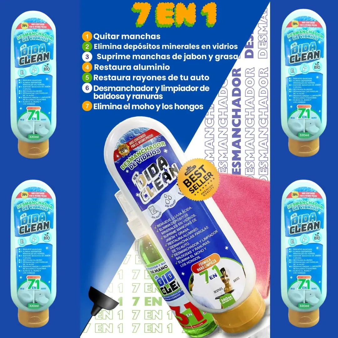 Magic Glass Clean: Vidrios y Superficies Brillantes al Instante