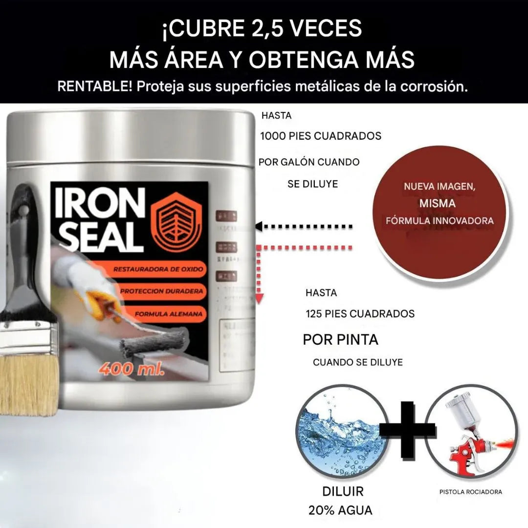 Iron Seal – El escudo antióxido que devuelve la vida al metal 💪 500 ML