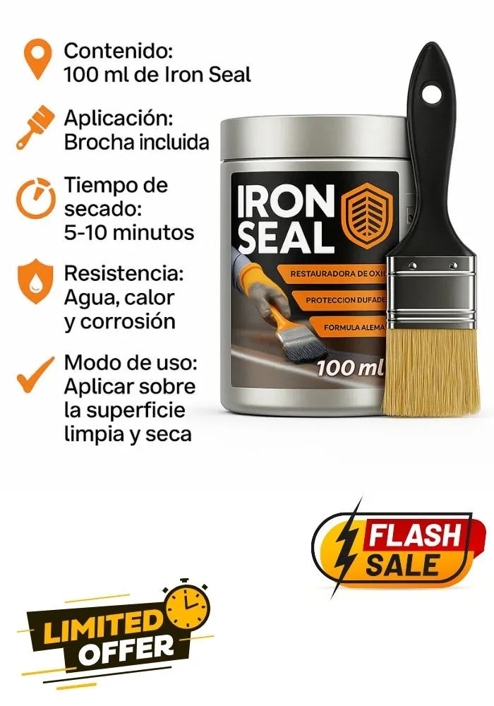 Iron Seal – El escudo antióxido que devuelve la vida al metal 💪 500 ML