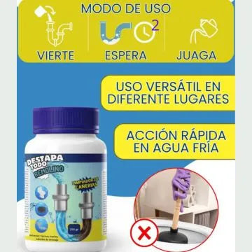 ¡Destapa tus cañerías con el Poderoso Tornado Cleaner!
