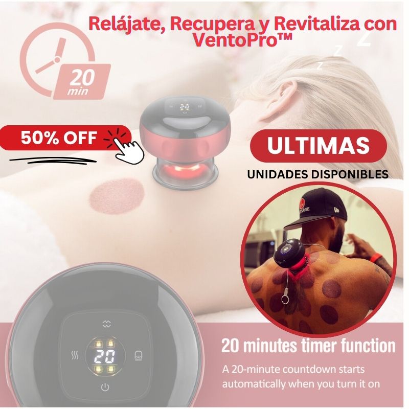 Adiós al dolor, estrés y tensión muscular con la terapia inteligente de VentoPro™