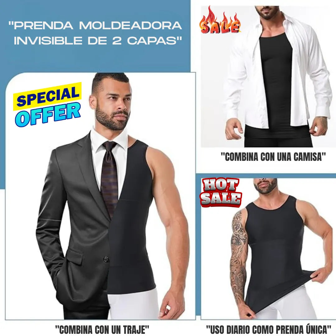 SlimPress™ | Camisilla reductora y moldeadora de abdomen para hombre