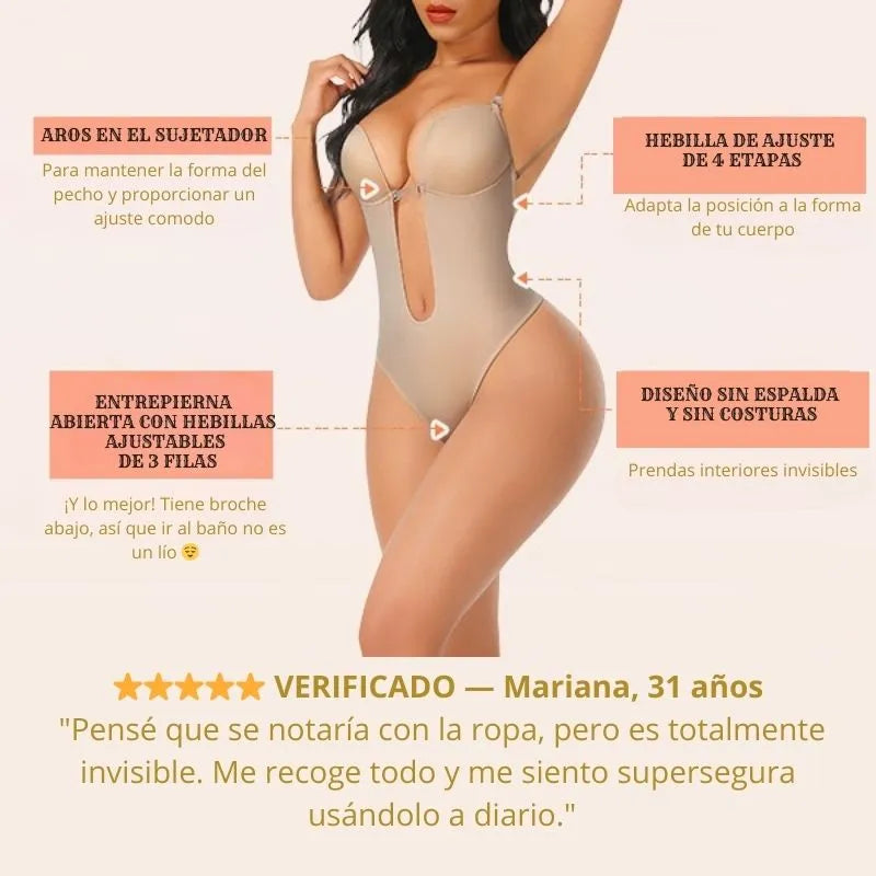SECRET™ - Body sin espalda y escote pronunciado.