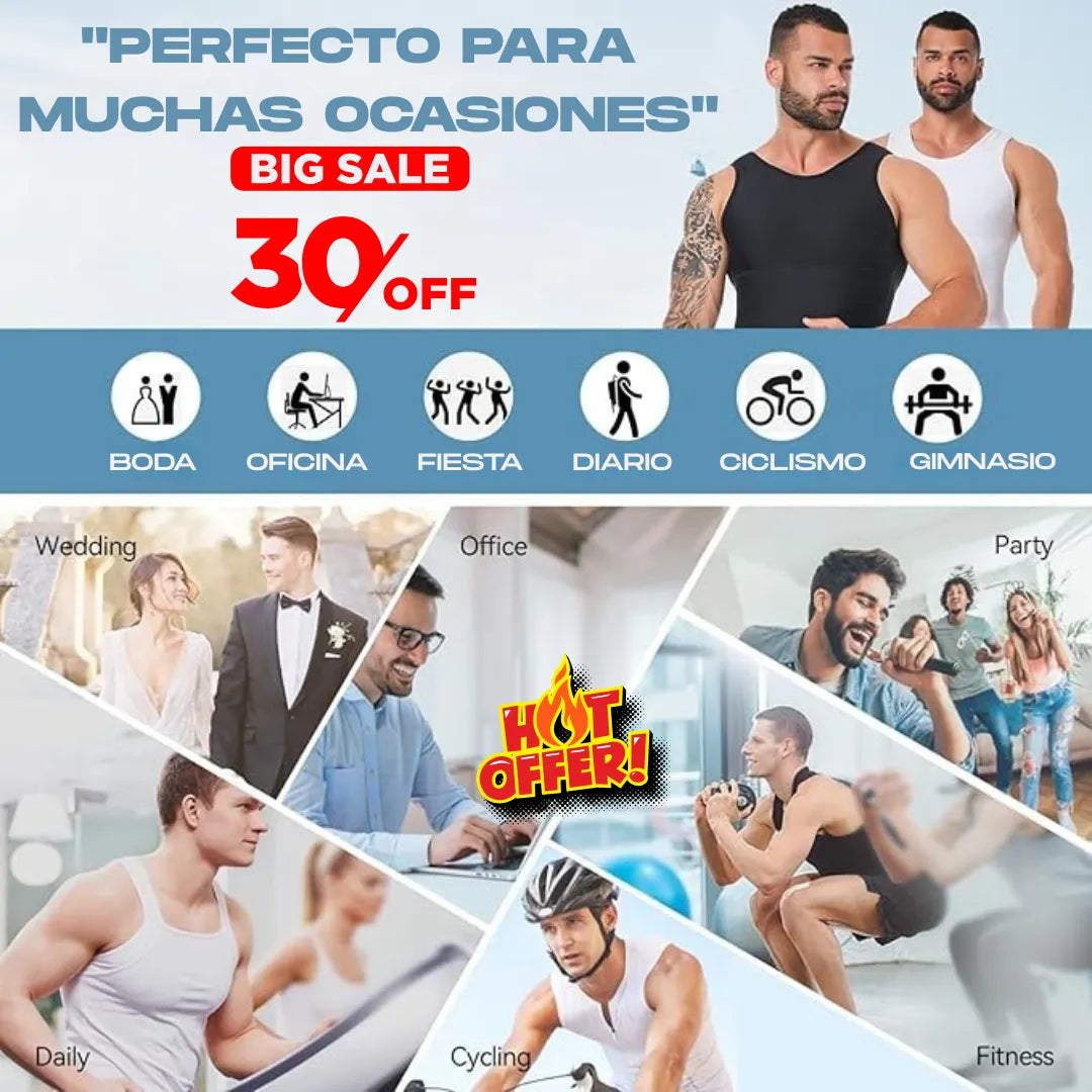 SlimPress™ | Camisilla reductora y moldeadora de abdomen para hombre