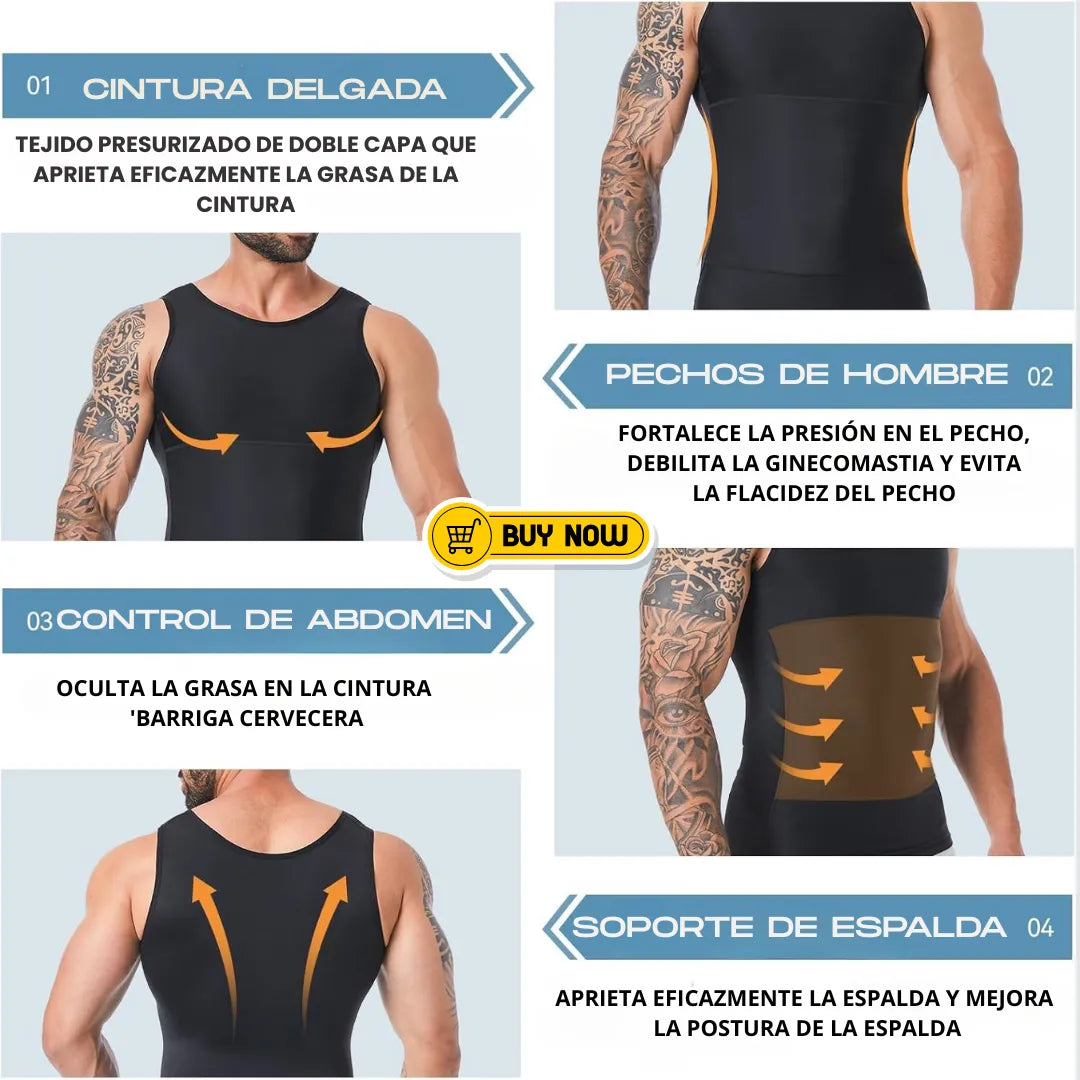 SlimPress™ | Camisilla reductora y moldeadora de abdomen para hombre