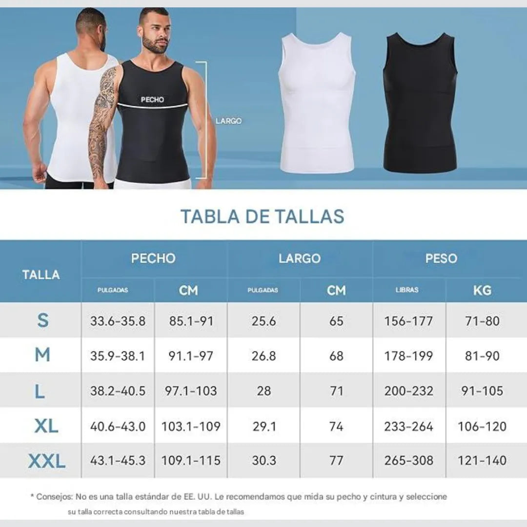 SlimPress™ | Camisilla reductora y moldeadora de abdomen para hombre