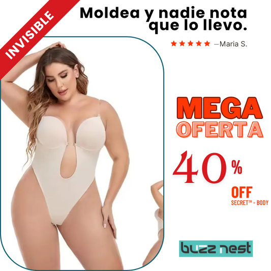 SECRET™ - Body sin espalda y escote pronunciado.